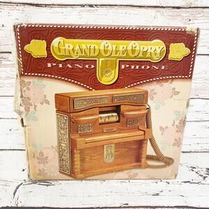 Vintage Grand Ole Oprey Wooden Piano Phone 1996